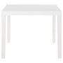 Mesa de jardín PP blanco 150x90x72 cm