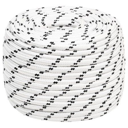 White polyester braided boat rope 14 mmx25 m by vidaXL, Ropes and metal cords - Ref: Foro24-152779, Price: 27,07 €, Discount: %