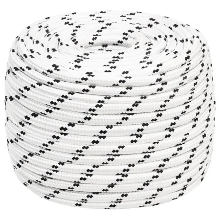 White polyester braided boat rope 14 mmx25 m by vidaXL, Ropes and metal cords - Ref: Foro24-152779, Price: 29,16 €, Discount: %
