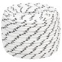 White polyester braided boat rope 14 mmx25 m by vidaXL, Ropes and metal cords - Ref: Foro24-152779, Price: 27,07 €, Discount: %
