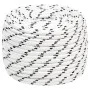 White polyester braided boat rope 14 mmx25 m by vidaXL, Ropes and metal cords - Ref: Foro24-152779, Price: 29,16 €, Discount: %