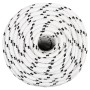 Cuerda para barco trenzada poliéster blanco 14 mmx25 m