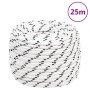 White polyester braided boat rope 14 mmx25 m by vidaXL, Ropes and metal cords - Ref: Foro24-152779, Price: 27,07 €, Discount: %