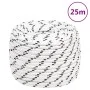 White polyester braided boat rope 14 mmx25 m by vidaXL, Ropes and metal cords - Ref: Foro24-152779, Price: 29,16 €, Discount: %