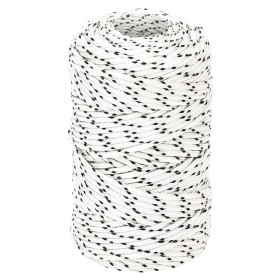 White polyester braided boat rope 2 mmx250 m by vidaXL, Ropes and metal cords - Ref: Foro24-152744, Price: 19,40 €, Discount: %