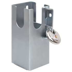 Silver steel tow hook 11x11x23.5 cm by vidaXL, Padlocks and latches - Ref: Foro24-152897, Price: 22,31 €, Discount: %