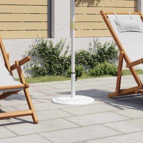 Base de sombrilla de hierro fundido blanco 45x45x30 cm