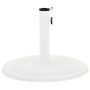 Base de sombrilla de hierro fundido blanco 45x45x30 cm