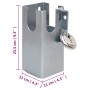Silver steel tow hook 11x11x23.5 cm by vidaXL, Padlocks and latches - Ref: Foro24-152897, Price: 22,31 €, Discount: %