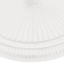 Base de sombrilla de hierro fundido blanco 45x45x30 cm