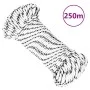 Braided white polyester boat rope 3 mm x 250 m by vidaXL, Ropes and metal cords - Ref: Foro24-152749, Price: 24,53 €, Discoun...