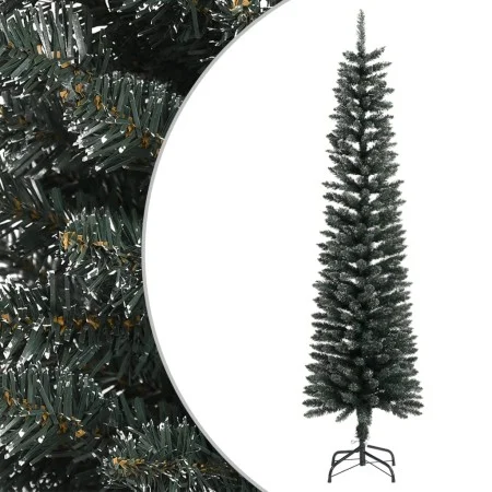 Narrow artificial Christmas tree with green PVC support 180 cm by vidaXL, Christmas trees - Ref: Foro24-345185, Price: 42,10 ...