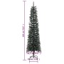 Schmaler künstlicher Weihnachtsbaum mit grüner PVC-Stütze 180 cm von vidaXL, Weihnachtsbäume - Ref: Foro24-345185, Preis: 42,...