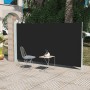 Toldo lateral retráctil de jardín negro160x300 cm