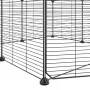 Jaula para mascotas de 8 paneles con puerta acero negro 35x35cm de vidaXL, Jaulas y habitáculos para animales pequeños - Ref:...