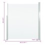 Toldo lateral retráctil de jardín crema160x300 cm