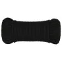 Black polyester work rope 3 mm 50 m by vidaXL, Ropes and metal cords - Ref: Foro24-152798, Price: 10,59 €, Discount: %