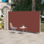 Toldo lateral retráctil de jardín marrón 160x300 cm