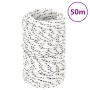 Polyester geflochtene Bootsleine weiß 2 mm x 50 m von vidaXL, Seile und Metallschnüre - Ref: Foro24-152742, Preis: 10,77 €, R...