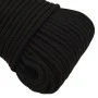 Schwarzes Polyester-Arbeitsseil 4 mm 50 m von vidaXL, Seile und Metallschnüre - Ref: Foro24-152803, Preis: 10,94 €, Rabatt: %