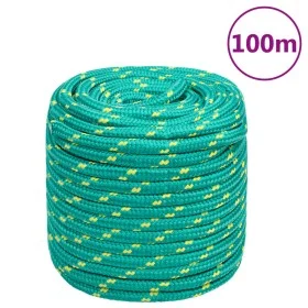 Green 18 mm 100 m polypropylene boat rope by vidaXL, Ropes and metal cords - Ref: Foro24-152737, Price: 99,70 €, Discount: %