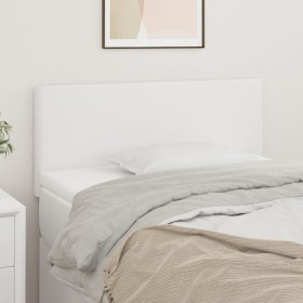 Kopfteil aus weißem Kunstleder, 100 x 5 x 78/88 cm von vidaXL, Kopf- und Fußteile - Ref: Foro24-345773, Preis: 33,59 €, Rabat...