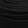 Schwarzes Polyester-Arbeitsseil 10 mm 25 m von vidaXL, Seile und Metallschnüre - Ref: Foro24-152822, Preis: 19,66 €, Rabatt: %