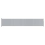 Toldo lateral retráctil de jardín gris 117x600 cm