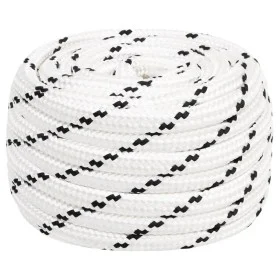 Cuerda para barco trenzada poliéster blanco 18 mmx25 m de vidaXL, Sogas y cuerdas metálicas - Ref: Foro24-152786, Precio: 36,...