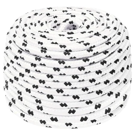 Polyester geflochtenes Bootstau weiß 6 mmx100 m von vidaXL, Seile und Metallschnüre - Ref: Foro24-152763, Preis: 19,80 €, Rab...