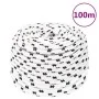 Polyester geflochtenes Bootstau weiß 6 mmx100 m von vidaXL, Seile und Metallschnüre - Ref: Foro24-152763, Preis: 19,80 €, Rab...