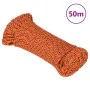 Orange polypropylene boat rope 4 mm 50 m by vidaXL, Ropes and metal cords - Ref: Foro24-152646, Price: 11,89 €, Discount: %
