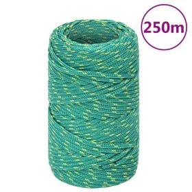 Grünes Polypropylen-Bootsseil 2 mm 250 m von vidaXL, Seile und Metallschnüre - Ref: Foro24-152691, Preis: 17,12 €, Rabatt: %