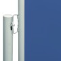 Toldo lateral retráctil de jardín azul 180x600 cm