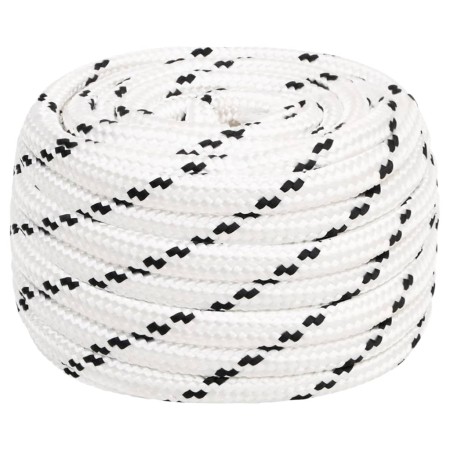 White polyester braided boat rope 20 mmx100 m by vidaXL, Ropes and metal cords - Ref: Foro24-152791, Price: 129,82 €, Discoun...