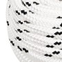White polyester braided boat rope 20 mmx100 m by vidaXL, Ropes and metal cords - Ref: Foro24-152791, Price: 129,82 €, Discoun...