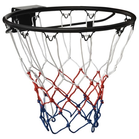 Aro de baloncesto acero negro 45 cm