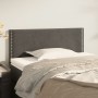Dunkelgraues Samtkopfteil 100x5x78/88 cm von vidaXL, Kopf- und Fußteile - Ref: Foro24-345919, Preis: 27,29 €, Rabatt: %