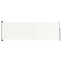 Toldo lateral retráctil para patio crema 200x600 cm
