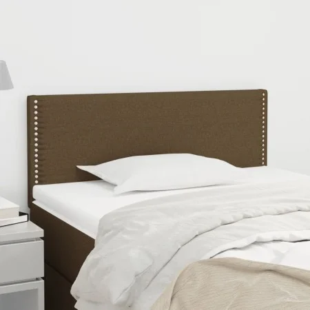 Kopfteil aus dunkelbraunem Stoff, 80 x 5 x 78/88 cm von vidaXL, Kopf- und Fußteile - Ref: Foro24-345867, Preis: 22,61 €, Raba...