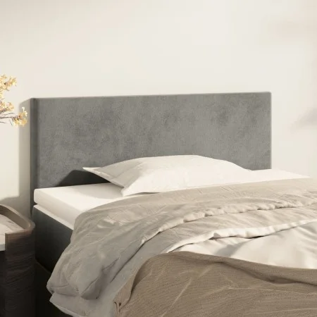 Cabecero de terciopelo gris claro 90x5x78/88 cm de vidaXL, Cabeceros y pies de cama - Ref: Foro24-345758, Precio: 35,96 €, De...