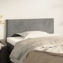 Cabecero de terciopelo gris claro 90x5x78/88 cm de vidaXL, Cabeceros y pies de cama - Ref: Foro24-345758, Precio: 36,28 €, De...