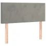 Cabecero de terciopelo gris claro 90x5x78/88 cm de vidaXL, Cabeceros y pies de cama - Ref: Foro24-345758, Precio: 35,96 €, De...