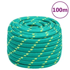 Green polypropylene boat rope 20 mm 100 m by vidaXL, Ropes and metal cords - Ref: Foro24-152740, Price: 119,26 €, Discount: %