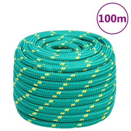 Green polypropylene boat rope 20 mm 100 m by vidaXL, Ropes and metal cords - Ref: Foro24-152740, Price: 121,40 €, Discount: %