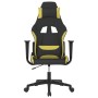 Massage-Gaming-Stuhl aus schwarzem und hellgrünem Stoff von vidaXL, Gaming-Stühle - Ref: Foro24-345496, Preis: 110,33 €, Raba...
