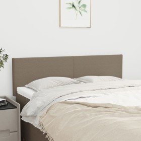 Headboards 2 units taupe gray fabric 72x5x78/88 cm by vidaXL, Headboards and footboards - Ref: Foro24-345788, Price: 62,57 €,...