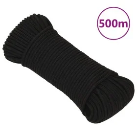 Black polyester work rope 3 mm 500 m by vidaXL, Ropes and metal cords - Ref: Foro24-152801, Price: 46,19 €, Discount: %