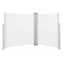 Toldo lateral retráctil color crema 140x600 cm