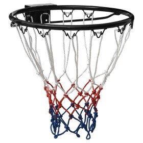 Aro de baloncesto acero negro 39 cm
